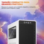 HP OMEN 16L Gaming Desktop Computer (Intel Core Ultra5 Processor 225F, 32GB RAM, 1TB SSD, Nvidia GeForce RTX 5060 8GB, Freedos) White - Imagen 6