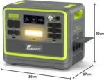 FOSSiBOT F2400 Portable Power Station, 2048Wh 2400W, LiFePO4 Battery, Ultra Fast Charging in 1.5 Hours, 13 Ports, UPS, LED Light, for Camping, Emergencies and Home - Imagen 7