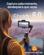 hohem iSteady X3 SE Mobile Stabilizer, 3-Axis Gimbal Stabilizer, Lightweight and Foldable Design with Detachable Remote Control, 11 Hour Battery, Gimbal for Vlogs, Selfies and Travel - Image 3