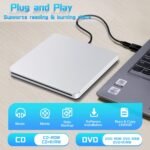 NOLYTH External DVD Drive CD USB3.0 CD DVD Player Recorder Recorder for Laptop/MacBook/Windows/PC - Imagen 5
