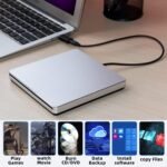 NOLYTH External DVD Drive CD USB3.0 CD DVD Player Recorder Recorder for Laptop/MacBook/Windows/PC - Imagen 6