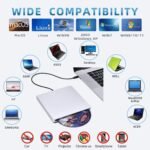 NOLYTH External DVD Drive CD USB3.0 CD DVD Player Recorder Recorder for Laptop/MacBook/Windows/PC - Imagen 7