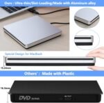 NOLYTH External DVD Drive CD USB3.0 CD DVD Player Recorder Recorder for Laptop/MacBook/Windows/PC - Imagen 8