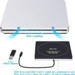 NOLYTH External DVD Drive CD USB3.0 CD DVD Player Recorder Recorder for Laptop/MacBook/Windows/PC - Imagen 9