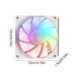 Fan Cooling Cases -Computer Fans, PC Case Fans | Fans for PC | Cooler Cases | RGB Silent Slim CPU Radiator Coolers for Home Work Game. - Image 8
