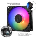 Thermalright TL-P9-S CPU Fan Computer Case ARGB Fan Silent 4 Pin PWM-PC Fan, Powerful 92mm Silent Cooling Fan, 2200RPM Speed - Image 5