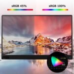ASHATA 16.1 Inch 144Hz Portable Gaming Monitor 100% SRGB 2.5K Laptop Screen Travel Monitor 2560x1440P Second External Screen 16:9 for - Imagen 3