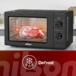 Nilson Microwave 19L Free Installation, Black NMW2701N. 700W, 5 Programs, Mechanical, Defrost Mode, Interior Coating, Easy Cleaning, Timer 30min - Image 4