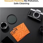 K&F Concept 55mm Lens Cap, Snap-on Front Camera Lens Covers + 1PCS Elastic Cap for Fujifilm Lens+ 2pcs Cleaning Cloth for Canon Nikon Sony Olympus - Image 6