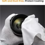 K&F Concept 55mm Lens Cap, Snap-on Front Camera Lens Covers + 1PCS Elastic Cap for Fujifilm Lens+ 2pcs Cleaning Cloth for Canon Nikon Sony Olympus - Image 7