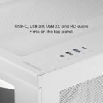 Mars Gaming MC-3TCORELCD ATX Gaming Case, 7.2" IPS Customizable Display, Triple Removable Tempered Glass, Double Side Camera Frame, Liquid Cooling Support up to 360mm, White - Image 7
