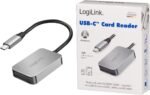 LogiLink CR0050 - Dual Card Reader, USB-C 3.2 Gen1 for SD, SDHC, SDXC, microSD, SDHC, SDXC, MMC and RS MMC cards up to 1 TB, Aluminium - Image 9