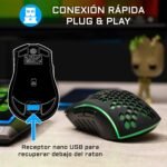 The G-Lab Tungsten Combo - Backlit Wireless Gaming Keyboard and Mouse Pack - Spanish Layout - 2400 dpi - PC/PS4/PS5/Xbox One - New 2021 - Imagen 5