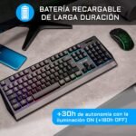 The G-Lab Tungsten Combo - Backlit Wireless Gaming Keyboard and Mouse Pack - Spanish Layout - 2400 dpi - PC/PS4/PS5/Xbox One - New 2021 - Imagen 6