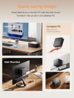 MINISFORUM UM690L Slim Mini PC, AMD Ryzen 9 6900HX 8-Core Processor up to 4.9GHz, AMD Radeon 680M, 32GB LPDDR5 (On Board, up to 6400 MT/s)/1TB SSD, HDMI/USB4/DP, USB 3.2 x 2, WiFi6E, BT5.2 - Image 3