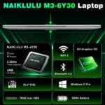 15.6 Inch 2026 Laptop Processor M3-6Y30, RAM 16GB SSD 512GB PC Laptop Notebook Computer, 5000Mah/1920x1080P/Webcam/WIFI 5/TF Card Slot - Imagen 3