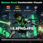 15.6 Inch 2026 Laptop Processor M3-6Y30, RAM 16GB SSD 512GB PC Laptop Notebook Computer, 5000Mah/1920x1080P/Webcam/WIFI 5/TF Card Slot - Imagen 6