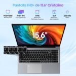 Blackview Laptop 15.6" FHD+, 16GB DDR4 512GB SSD + TF, N150 3.6GHz/ UHD Graphics, Windows 11 Laptop, 38Wh, HDMI 2.0, Bluetooth, USB 3.0, Fingerabdruck. FaceID, WLAN 5G/Grey - Image 4