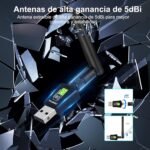 AC600 USB WiFi Adapter for PC, Plug And Play Wi-Fi Receiver Dual Band 5GHz/2.4GHz, 600Mbps Wireless Network Card, Mini USB WiFi Antenna Compatible with Windows 11/10/8/7 /Vista/XP - Imagen 5