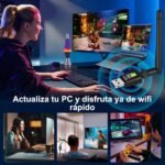 AC600 USB WiFi Adapter for PC, Plug And Play Wi-Fi Receiver Dual Band 5GHz/2.4GHz, 600Mbps Wireless Network Card, Mini USB WiFi Antenna Compatible with Windows 11/10/8/7 /Vista/XP - Imagen 8