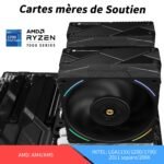 Thermalright Phantom Spirit 120 EVO CPU Air Cooler, 7 Heat Pipes CPU Cooler, TL-K12 Dual 120mm PWM Fan, AGHP 4.0 Technology, for AMD AM4 AM5/Intel 1700/1851/1150/1151/1200, PC Cooler - Imagen 5