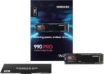 SAMSUNG 990 Pro M.2 1000GB PCI Express 4.0 V-NAND MLC NVMe Solid State Drive Black MZ-V9P1T0BW - Image 4