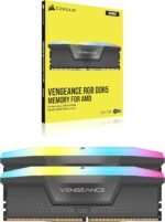 CORSAIR Vengeance RGB DDR5 RAM 16GB (2x8GB) 5200MHz CL40-40-40-77 1.25V AMD Expo Intel XMP 3.0 Desktop Memory - Grey (CMH16GX5M2B5200Z40) - Image 5