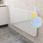 Genérico Mesa Plegable Pared,Escritorio abatible Pared,Escritorio Plegable Pared,Infantil Plegable Estudio Ordenador Armario Pared Computadora Tabla Mesa Escritorio Oficina Blanco Madera Portátil EST - Image 6