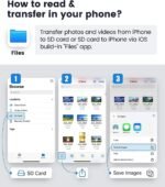 SD Card Reader iPhone Oliveria, SD Card Reader Lightning SD Card Reader S-D iPhone S-D Lightning Card Reader for i-Phone 15/14/Pro Max/Pro/Plus/Pad Pro/MacBook Pro/Air - Image 10