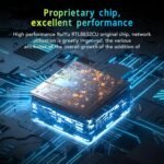 Topiky WiFi Adapter USB 3.0 WiFi 6E AX5400M for PC, 802.11AX 3 Bands 6G 5G 2.4G Dual Antennas 6dBi Network Adapter USB WiFi Dongle for PC Desktop Laptop for11 10 - Imagen 5