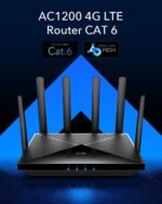 Cudy 4G LTE Cat 6 WiFi Router, Dual SIM 4G Cellular Router, Qualcomm Chipset, AC1200 Dual Band WiFi, 4 Gigabit Ports, OpenVPN, WireGuard, Band Lock, TTL, at Command LT700 - Imagen 3