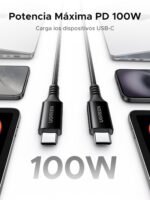 UGREEN 100W USB C Cable, Type C PD 3.0 Fast Charging Compatible with MacBook, iPhone 17 Pro Max Air/16/15 Plus Pro Max, Galaxy S25 Ultra S24 S23, Pixel 6 7 8 9 XL, 1M - Imagen 3