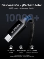 UGREEN 100W USB C Cable, Type C PD 3.0 Fast Charging Compatible with MacBook, iPhone 17 Pro Max Air/16/15 Plus Pro Max, Galaxy S25 Ultra S24 S23, Pixel 6 7 8 9 XL, 1M - Imagen 4