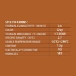 Pasta térmica TF4 9.5 W/mK, alto rendimiento a base de carbono, pasta de disipador térmico, CPU para todos los enfriadores, 1.5 g - Imagen 3