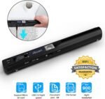 Mini Portable Handheld Scanner USB Color Digitizing 900 DPI A4 Document Scanner JPG/PDF Format (Scanner + 16GTF Card) - Imagen 3