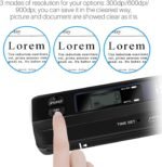 Mini Portable Handheld Scanner USB Color Digitizing 900 DPI A4 Document Scanner JPG/PDF Format (Scanner + 16GTF Card) - Imagen 4