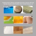 FTVOGUE Portable Mini Ink Printer Gun with LED HD 4.3in Touch Screen N6 without 12.7mm Cartridge for QR Code Barcode - Imagen 6