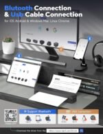 iDPRT MT610pro A4 Portable Thermal Printers, 300dpi Bluetooth Portable Printer for Vehicles, Office and Home, Compatible with Android/iOS Phones and Laptops, Black - Imagen 3