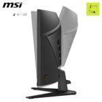 MSI mag 346CQ – Monitor 34" UWQHD, 3440 x 1440, 1500R, Gaming Monitor, VA, 180Hz,1ms, HDR Ready, Eye Care, HDMI 2.0b, DP 1.4a, Frameless, Adjustable Tilt, VESA Stand, Black - Imagen 4