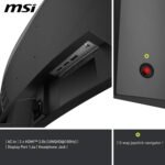 MSI mag 346CQ – Monitor 34" UWQHD, 3440 x 1440, 1500R, Gaming Monitor, VA, 180Hz,1ms, HDR Ready, Eye Care, HDMI 2.0b, DP 1.4a, Frameless, Adjustable Tilt, VESA Stand, Black - Imagen 6