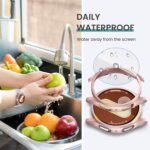 Tensea [5+5 Pack Screen Protector Case for Samsung Galaxy Watch 7 40mm, Hard PC Accessories/HD Anti-Fog Tempered Glass Protective Film, Cover Set - Image 4