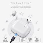 Genérico Wireless Headphones, Wireless Bluetooth Headphones, IPX7 Waterproof Bluetooth Wireless Headphones, Comfortable Fit, USB-C Fast Charging (Grey) - Image 5