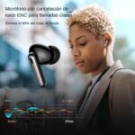 Genérico Wireless Headphones, Wireless Bluetooth Headphones, IPX7 Waterproof Bluetooth Wireless Headphones, Comfortable Fit, USB-C Fast Charging (Grey) - Image 7