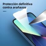 NEW'C 3 x Screen Protector for iPhone 13 (6.1 Inches) and 3 x Camera Lens Protector – Tempered Glass + Anti-Dust Plug – Ultra Resistant – Bubble-Free – 9H Hardness - Image 6