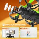 Mini Drone with 1080P HD Camera, RC Quadcopter with App WiFi FPV 3D Flips, Headless Mode, Altitude Stabilization, 3 Speeds Gifts for Beginners and Kids, 2 Batteries - Imagen 4