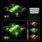 Mini Drone with 1080P HD Camera, RC Quadcopter with App WiFi FPV 3D Flips, Headless Mode, Altitude Stabilization, 3 Speeds Gifts for Beginners and Kids, 2 Batteries - Imagen 7