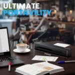 C80 A4 Thermal Portable Printer, A4 Bluetooth Paper Printer for Mobile Office, Compatible with Android and iOS Phones and Laptops - Imagen 3