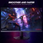 KOORUI Monitor 27 Inches, Gaming Monitor 240Hz, FHD Computer Display, 1ms, Adaptive Sync (1920 x 1080p, DCI-P3 90%, SRGB 100%, HDMI, DisplayPort, VESA 75x75) - Imagen 4
