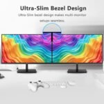 Z-Edge Gaming Monitor 4K 28 Inches UHD 3840 x 2160 144Hz, IPS PC Display 1 ms MPRT, 300 CD/m², FreeSync, HDR10, DP and HDMI, VESA Compatible, Black - Imagen 7