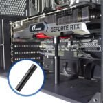 Magnetic Graphics Card Holder With Adjustable Height From 7.2cm To 12cm, Black Gpu Anti-sinking Stand, Gpu Drop Stand, Small Gpu Stand - Imagen 5